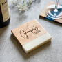 Personalised Marble And Acacia Coaster, thumbnail 3 of 12