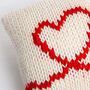 Valentines Cushion Cover Easy Knitting Kit, thumbnail 2 of 6