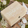 Wedding Wooden Memory Box Keepsake, thumbnail 1 of 4