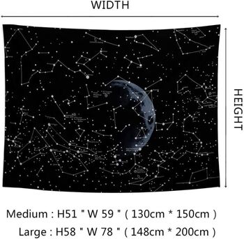 Constellation Space Galaxy Wall Tapestry, 6 of 7