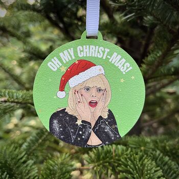 Oh Oh Oh Merry Christmas Gavin And Stacey Christmas Decoration, 2 of 3