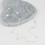 Sterling Silver Short Moon And Star Charm Necklace, thumbnail 1 of 4