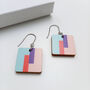 Flow Wooden Drop Earrings, thumbnail 6 of 10