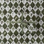 Christmas Gift Wrap Carnivalesque Green Harlequin, thumbnail 1 of 4