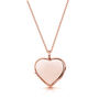 Personalised 18 K Rose Gold Plated Scroll Heart Locket, thumbnail 8 of 12