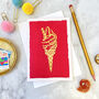 Summer Ice Cream Luxury Box Set Of Eight Note Cards, thumbnail 8 of 10