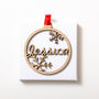 Personalised Snowflake Christmas Tree Bauble, thumbnail 6 of 6