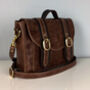 Two Tone Brown Leather 'Cleo' Handbag, thumbnail 3 of 10
