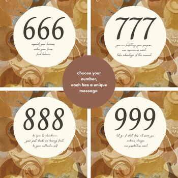 Marbled Neutrals Angel Numbers Art Print, 3 of 3