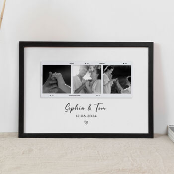 Personalised Engagement Gift, Custom Photo Print, 3 of 7
