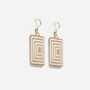 Matching Earrings And Necklace Set | Taupe And Cream, thumbnail 7 of 10