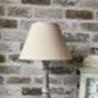 31cm Grey Washed Wood Bedside Table Lamp Light Natural Beige Shade, thumbnail 9 of 9