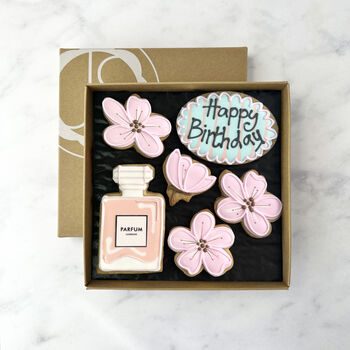 'Happy Birthday' Blossom Iced Biscuit Box, 2 of 2