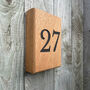 House Number Plaque, Chunky Solid Oak, thumbnail 1 of 7