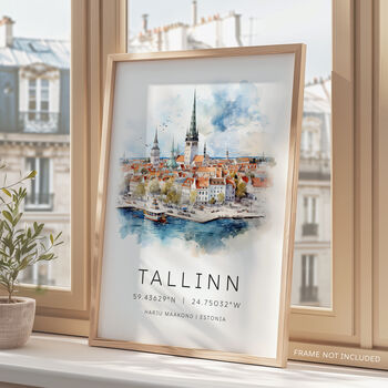 Estonia City Illustration Of Tallinn, 2 of 7