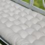 Grey Quilted Garden Bench Pad, thumbnail 4 of 5