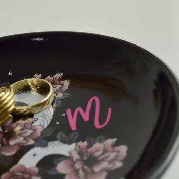 Personalised Celestial Snake And Floral Jewellery Dish, 2 of 6
