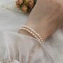 Sasha Ivory Silver Pearl Ball Charm Gift Bracelet, thumbnail 5 of 5