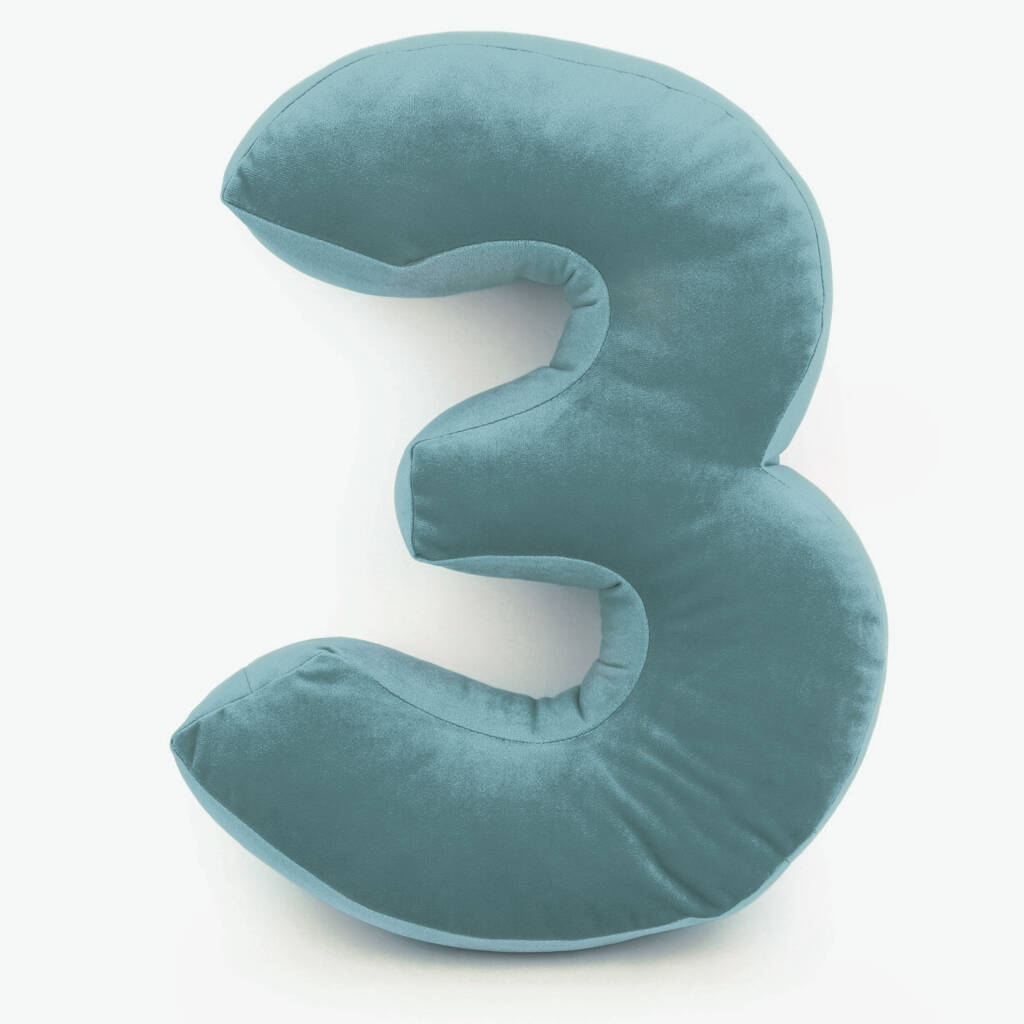 Personalised Velvet Number Cushion By all things Brighton beautiful