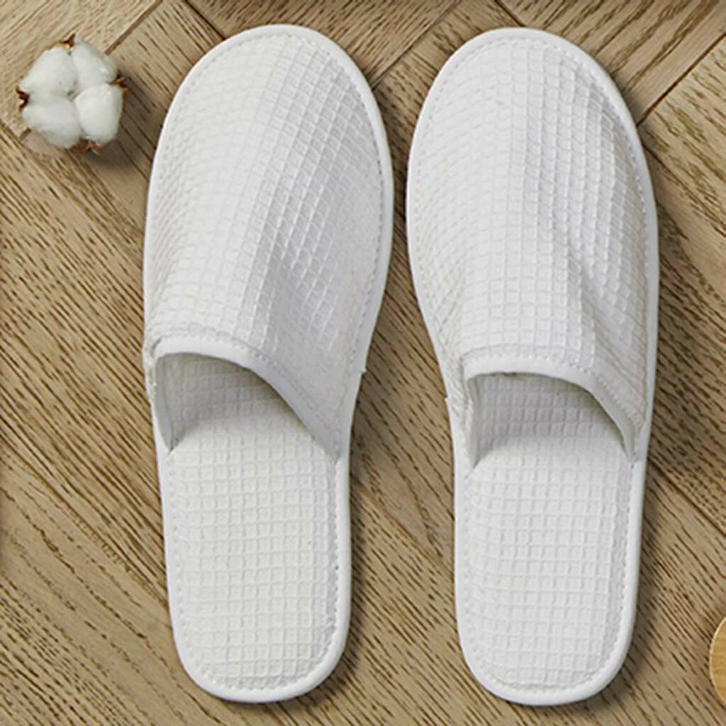 Weavers Cotton Slippers Waffle - Closed Toe - Vendella - Specialists in  Hospitality Products