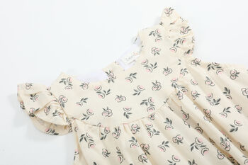 Angela Cream/Pink Floral Sunsuit, 3 of 7