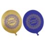 Ramadan Kareem Party Balloons 10pk Blue And Gold, thumbnail 1 of 2