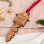 Personalised Home Sweet Home Cherry Wood Key Decoration, thumbnail 2 of 2