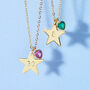 Personalised Star And Birthstone Milestone Birthday Necklace, thumbnail 7 of 11