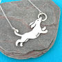 Sausage Dog Dachshund Sterling Silver Necklace, thumbnail 2 of 4