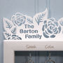 Personalised Small Rose Garden Key Holder, thumbnail 2 of 4