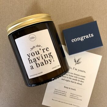 New Parents To Be Gift, New Baby Candle And Matches, 12 of 12