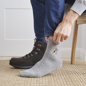 Border Terrier Dog Walking Socks – The Perfect Gift For Dog Lovers, 3 of 12