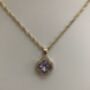 Purple Clover Pendant Necklace, thumbnail 4 of 7