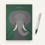 A5 Gold Foiled Elephant Notebook, thumbnail 2 of 2