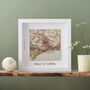 Where It All Began Personalised Map Square Print, thumbnail 2 of 4