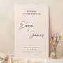 Minimal Script Wedding Welcome Sign, thumbnail 1 of 3