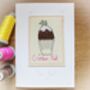 Personalised, Embroidered Crimbo Pud Card, thumbnail 2 of 2