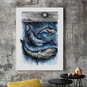 Whale Stack, Greeting Card, 3 of 3