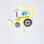 Personalised Coat Hook In Digger Design, thumbnail 2 of 2