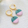 Gillian Lilac Forest Polymer Clay Earrings, thumbnail 2 of 5