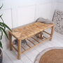 Wooden Hallway Bench With Shelving, thumbnail 3 of 5