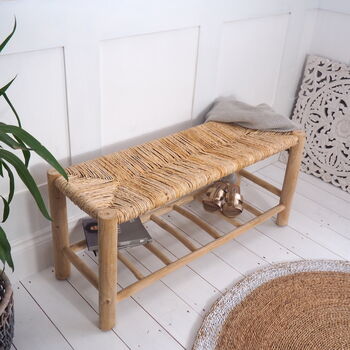 Wooden Hallway Bench With Shelving, 3 of 5