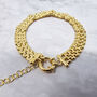 18k Gold Vermeil Plated Woven Bracelet, thumbnail 1 of 5