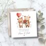 Mum And Dad Anniversary Card, Wedding Anniversary Bear Card, thumbnail 1 of 2