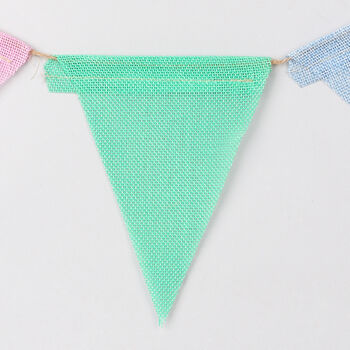 G Decor Colourful Hessian Bunting, 5 of 5