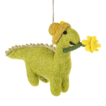 Daphne The Dinosaur Fair Trade Handmade Felt Animal, 2 of 6