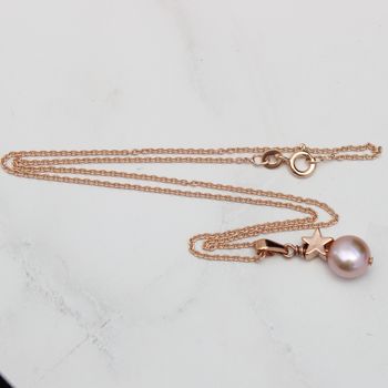 Pink Pearl Pendant And Earrings Set, 11 of 12