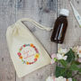 Personalised Floral Wreath Medicine Bag, thumbnail 1 of 3
