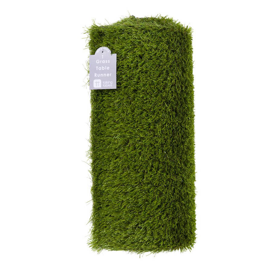 Artificial Grass Table Runner By Postbox Party