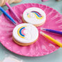 Enchanted Unicorn And Rainbows Biscuit Make, Bake And Colour Kit, thumbnail 2 of 3
